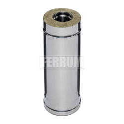 Дымоход-Сэндвич Ferrum 0,5 м (430/0,5 мм + нерж.) ф160х250