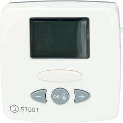 Термостат комнатный электронный STOUT WFHT-LCD с выносным датчиком