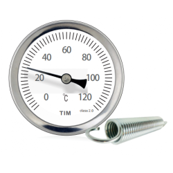 Термометр TIM с пружиной накладной Y-63A-120