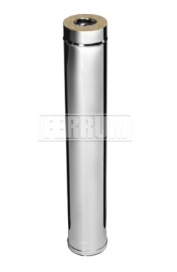 Дымоход-Сэндвич Ferrum 1,0 м (430/0,5 мм) Ø 140х210